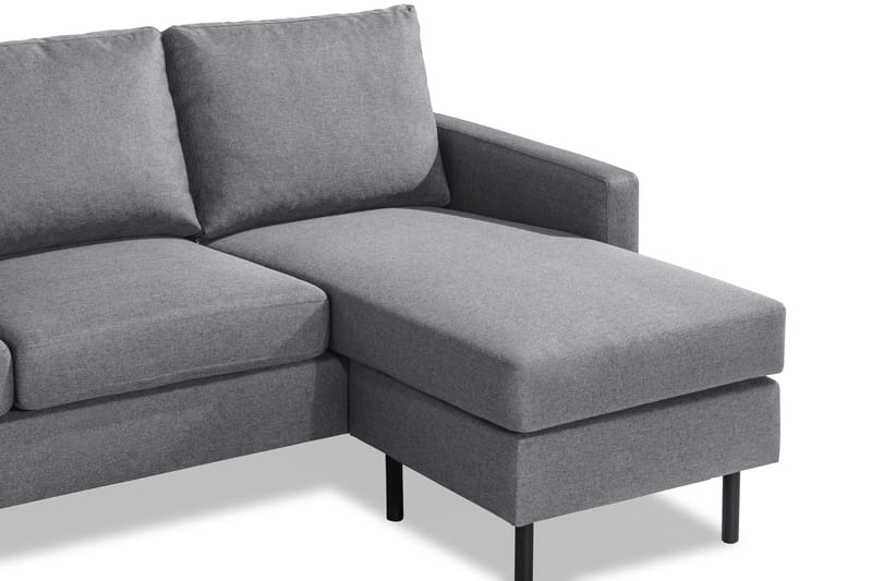 Peppe 3-sits Vändbar L-formad Divansoffa i Tyg - Ljusgrå - Products - Möbler - Soffa - Divansoffa & schäslongsoffa - 3 sits soffa med divan