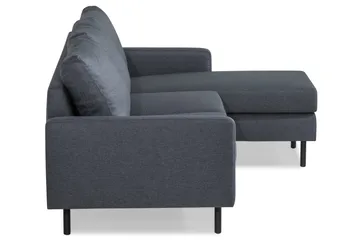 Peppe 3-sits Vändbar L-formad Divansoffa i Tyg - Mörkgrå - Products - Möbler - Soffa - Divansoffa & schäslongsoffa - 3 sits soffa med divan