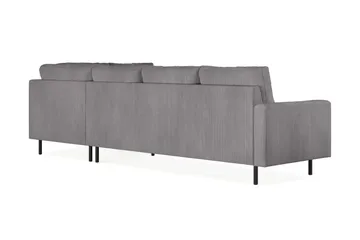Peppe 4-sits Högervänd L-formad Schäslongsoffa i Manchester - Mörkgrå - Products - Möbler - Soffa - Divansoffa & schäslongsoffa - 4 sits soffa med divan