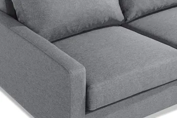 Peppe 4-sits Högervänd L-formad Schäslongsoffa i Tyg - Ljusgrå - Products - Möbler - Soffa - Divansoffa & schäslongsoffa - 4 sits soffa med divan