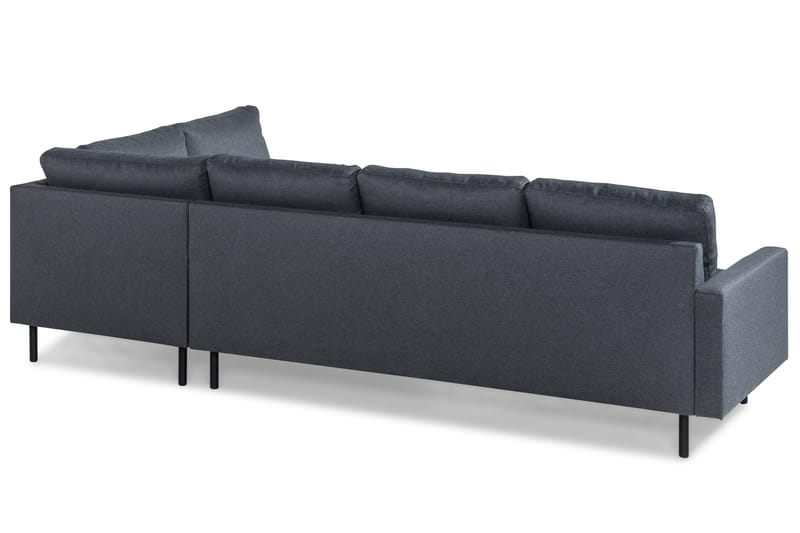 Peppe 4-sits Högervänd L-formad Schäslongsoffa i Tyg - Mörkgrå - Products - Möbler - Soffa - Divansoffa & schäslongsoffa - 4 sits soffa med divan