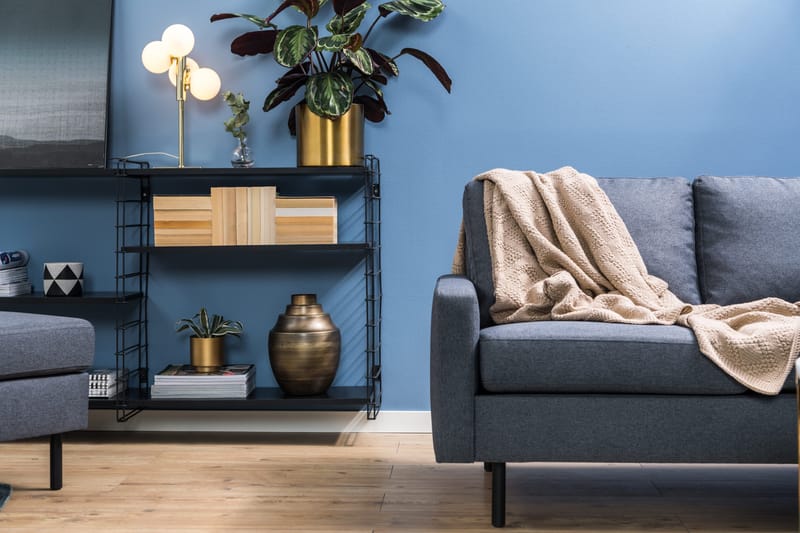 Peppe 4-sits Högervänd L-formad Schäslongsoffa i Tyg - Mörkgrå - Products - Möbler - Soffa - Divansoffa & schäslongsoffa - 4 sits soffa med divan