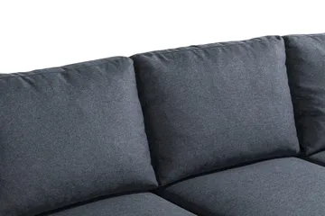 Peppe 4-sits Högervänd L-formad Schäslongsoffa i Tyg - Mörkgrå - Products - Möbler - Soffa - Divansoffa & schäslongsoffa - 4 sits soffa med divan