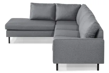 Peppe 4-sits Vänstervänd L-formad Schäslongsoffa i Tyg - Ljusgrå - Products - Möbler - Soffa - Divansoffa & schäslongsoffa - 4 sits soffa med divan
