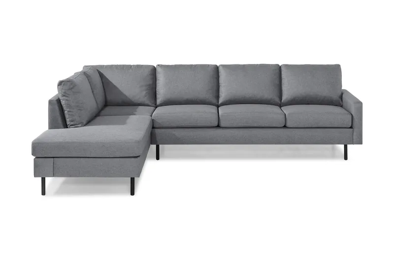 Peppe 4-sits Vänstervänd L-formad Schäslongsoffa i Tyg - Ljusgrå - Products - Möbler - Soffa - Divansoffa & schäslongsoffa - 4 sits soffa med divan