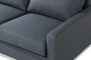 Peppe 4-sits Vänstervänd L-formad Schäslongsoffa i Tyg - Mörkgrå - Products - Möbler - Soffa - Divansoffa & schäslongsoffa - 4 sits soffa med divan