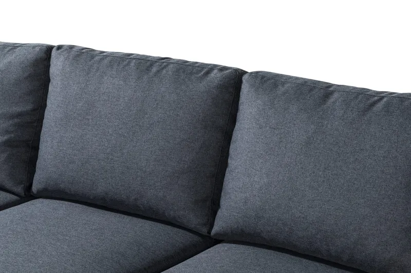 Peppe 4-sits Vänstervänd L-formad Schäslongsoffa i Tyg - Mörkgrå - Products - Möbler - Soffa - Divansoffa & schäslongsoffa - 4 sits soffa med divan