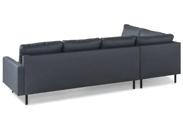 Peppe 4-sits Vänstervänd L-formad Schäslongsoffa i Tyg - Mörkgrå - Products - Möbler - Soffa - Divansoffa & schäslongsoffa - 4 sits soffa med divan