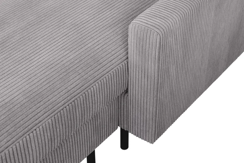Peppe 4-sits Vänstervänd U-formad Soffa med Divan och Schäslong i Manchester - Mörkgrå - Products - Möbler - Soffa - Divansoffa & schäslongsoffa - 4 sits soffa med divan