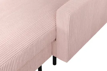 Peppe 4-sits Vänstervänd U-formad Soffa med Divan och Schäslong i Manchester - Rosa - Products - Möbler - Soffa - Divansoffa & schäslongsoffa - 4 sits soffa med divan