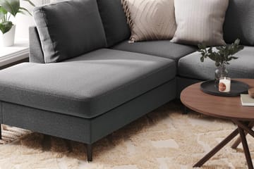 Peppe 4-sits Vänstervänd U-formad Soffa med Divan och Schäslong i Tyg - Ljusgrå - Products - Möbler - Soffa - Divansoffa & schäslongsoffa - 4 sits soffa med divan