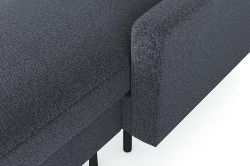 Peppe 4-sits Vänstervänd U-formad Soffa med Divan och Schäslong i Tyg - Mörkgrå - Products - Möbler - Soffa - Divansoffa & schäslongsoffa - 4 sits soffa med divan
