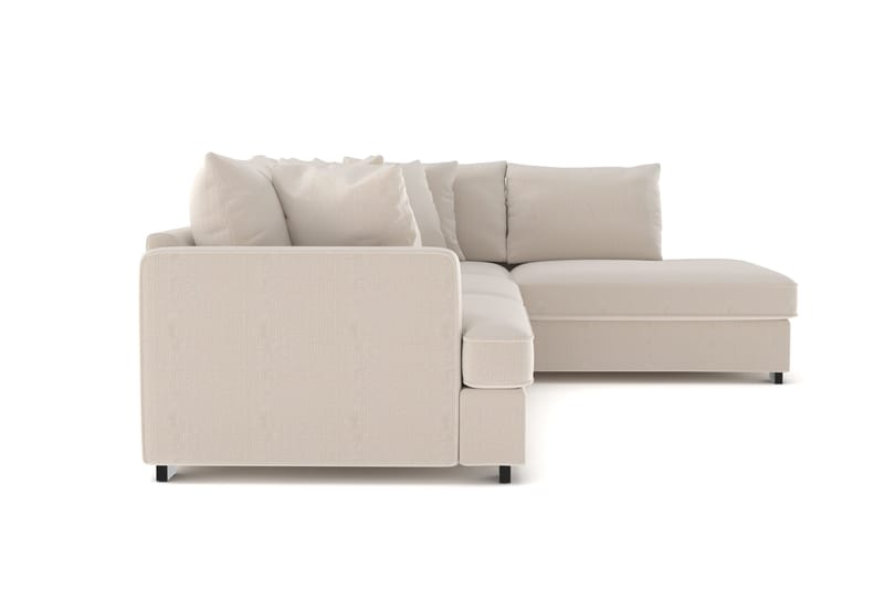 Rossita 4-sits Högervänd L-formad Djup Schäslongsoffa i Manchester - Beige - Products - Möbler - Soffa - Divansoffa & schäslongsoffa - 4 sits soffa med divan