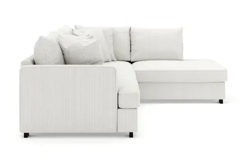 Rossita 4-sits Högervänd L-formad Djup Schäslongsoffa i Manchester - Offwhite - Products - Möbler - Soffa - Divansoffa & schäslongsoffa - 4 sits soffa med divan