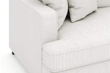 Rossita 4-sits Högervänd L-formad Djup Schäslongsoffa i Manchester - Offwhite - Products - Möbler - Soffa - Divansoffa & schäslongsoffa - 4 sits soffa med divan