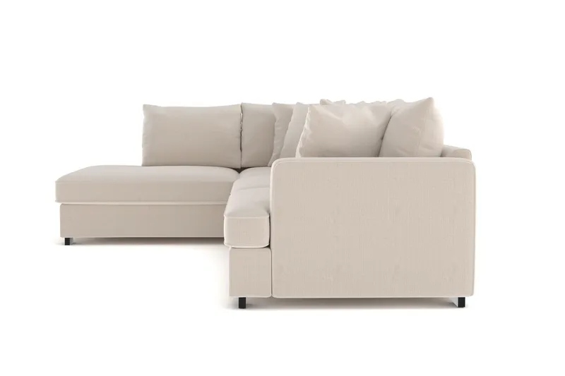 Rossita 4-sits Vänstervänd L-formad Djup Schäslongsoffa i Manchester - Beige - Products - Möbler - Soffa - Divansoffa & schäslongsoffa - 4 sits soffa med divan