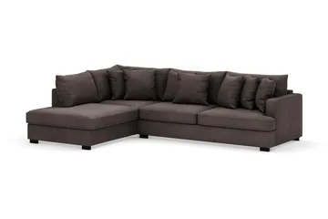 Rossita 4-sits Vänstervänd L-formad Djup Schäslongsoffa i Manchester - Mörkgrå - Products - Möbler - Soffa - Divansoffa & schäslongsoffa - 4 sits soffa med divan