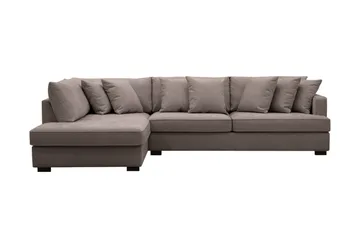 Rossita 4-sits Vänstervänd L-formad Djup Schäslongsoffa i Tyg