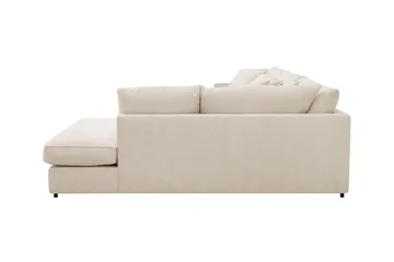 Rossita Lyx 4-sits Extra djup Soffa med Schäslong Höger - Beige Chenille - Products - Möbler - Soffa - Divansoffa & schäslongsoffa - 4 sits soffa med divan