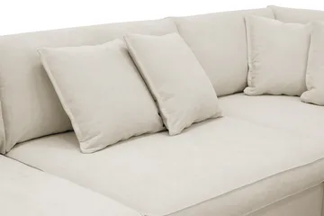 Rossita Lyx 4-sits Extra djup Soffa med Schäslong Höger - Beige Tyg - Products - Möbler - Soffa - Divansoffa & schäslongsoffa - 4 sits soffa med divan