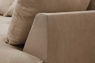Rossita Lyx 4-sits Extra djup Soffa med Schäslong Höger - Brun Manchester - Products - Möbler - Soffa - Divansoffa & schäslongsoffa - 4 sits soffa med divan