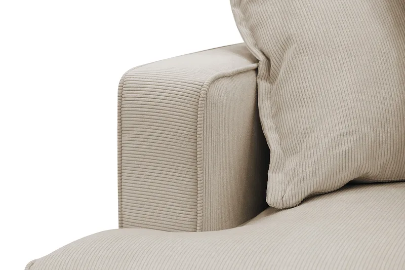 Rossita Lyx 4-sits Extra djup Soffa med Schäslong Höger - Greige Manchester - Products - Möbler - Soffa - Divansoffa & schäslongsoffa - 4 sits soffa med divan