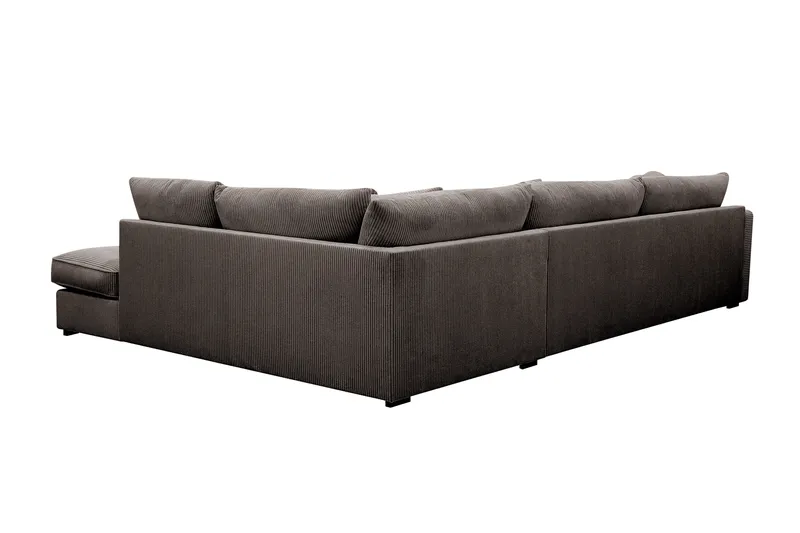 Rossita Lyx 4-sits Extra djup Soffa med Schäslong Höger - Mörkgrå Manchester - Products - Möbler - Soffa - Divansoffa & schäslongsoffa - 4 sits soffa med divan
