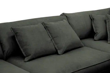 Rossita Lyx 4-sits Extra djup Soffa med Schäslong Höger - Mörkgrön Manchester - Products - Möbler - Soffa - Divansoffa & schäslongsoffa - 4 sits soffa med divan