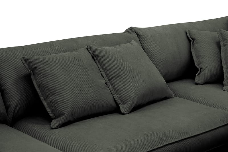 Rossita Lyx 4-sits Extra djup Soffa med Schäslong Höger - Mörkgrön Manchester - Products - Möbler - Soffa - Divansoffa & schäslongsoffa - 4 sits soffa med divan