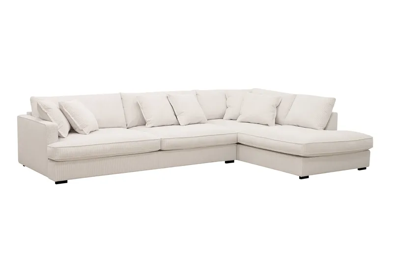 Rossita Lyx 4-sits Extra djup Soffa med Schäslong Höger - Offwhite Manchester - Products - Möbler - Soffa - Divansoffa & schäslongsoffa - 4 sits soffa med divan