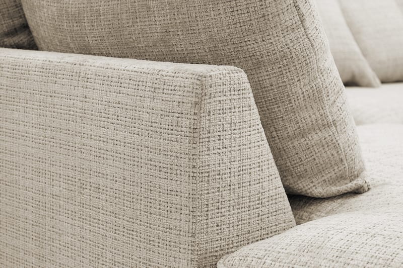 Rossita Lyx 4-sits Extra djup Soffa med Schäslong Vänster - Beige Chenille - Products - Möbler - Soffa - Divansoffa & schäslongsoffa - 4 sits soffa med divan