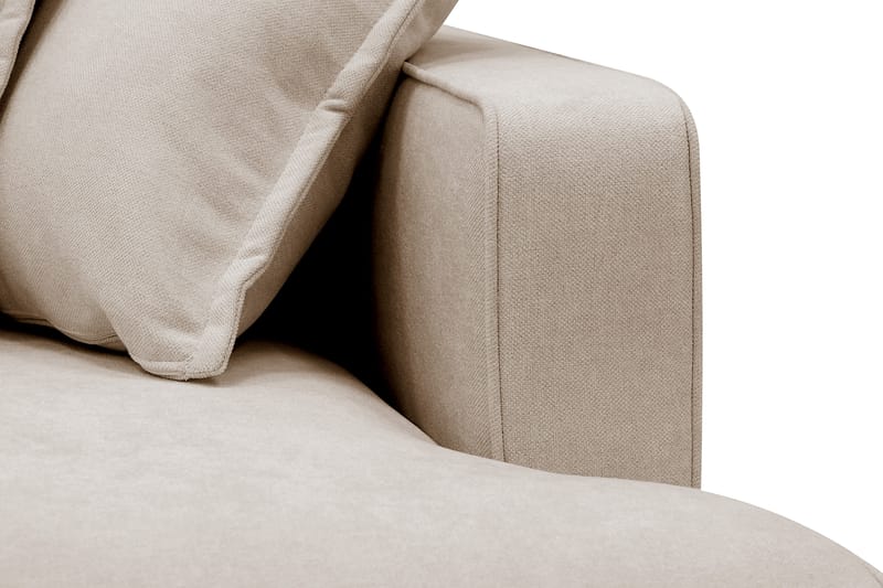 Rossita Lyx 4-sits Extra djup Soffa med Schäslong Vänster - Beige Tyg - Products - Möbler - Soffa - Divansoffa & schäslongsoffa - 4 sits soffa med divan