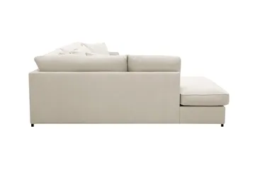 Rossita Lyx 4-sits Extra djup Soffa med Schäslong Vänster - Beige Tyg - Products - Möbler - Soffa - Divansoffa & schäslongsoffa - 4 sits soffa med divan