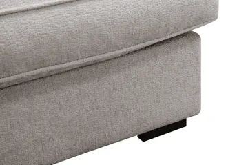 Rossita Lyx 4-sits Extra djup Soffa med Schäslong Vänster - Grå/Brun Chenille - Products - Möbler - Soffa - Divansoffa & schäslongsoffa - 4 sits soffa med divan