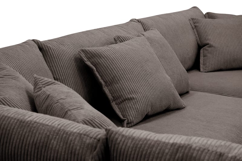 Rossita Lyx 4-sits Extra djup Soffa med Schäslong Vänster - Mörkgrå Manchester - Products - Möbler - Soffa - Divansoffa & schäslongsoffa - 4 sits soffa med divan