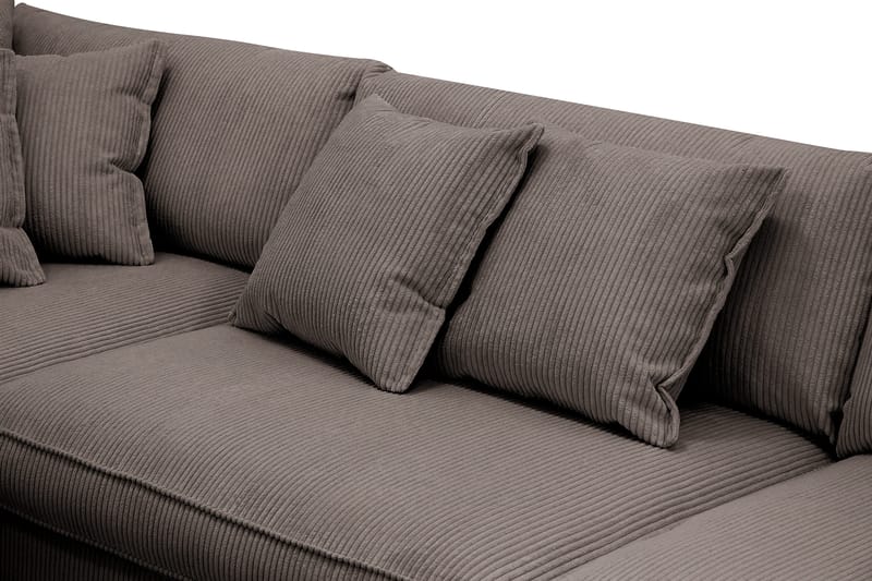 Rossita Lyx 4-sits Extra djup Soffa med Schäslong Vänster - Mörkgrå Manchester - Products - Möbler - Soffa - Divansoffa & schäslongsoffa - 4 sits soffa med divan