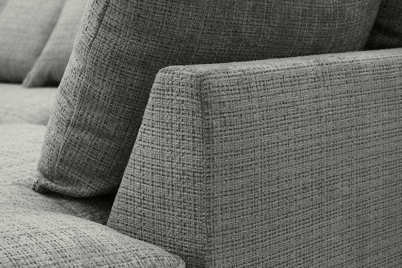 Rossita Lyx 4-sits Högervänd L-formad Extra Djup Schäslongsoffa i Chenille - Grå Chenille - Products - Möbler - Soffa - Divansoffa & schäslongsoffa - 4 sits soffa med divan