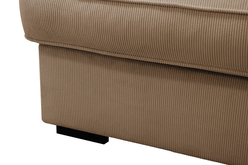 Rossita Lyx 4-sits Högervänd L-formad Extra Djup Schäslongsoffa i Manchester - Brun Manchester - Products - Möbler - Soffa - Divansoffa & schäslongsoffa - 4 sits soffa med divan