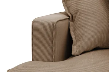 Rossita Lyx 4-sits Högervänd L-formad Extra Djup Schäslongsoffa i Manchester - Brun Manchester - Products - Möbler - Soffa - Divansoffa & schäslongsoffa - 4 sits soffa med divan