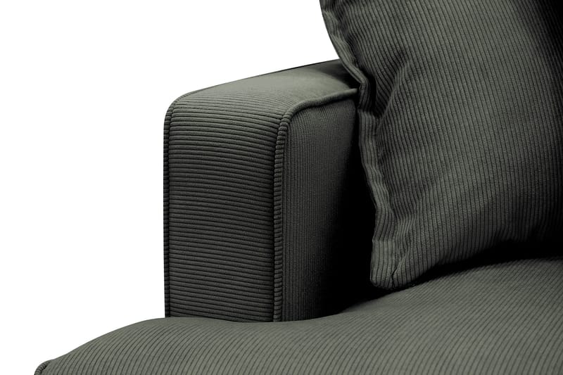 Rossita Lyx 4-sits Högervänd L-formad Extra Djup Schäslongsoffa i Manchester - Mörkgrön Manchester - Products - Möbler - Soffa - Divansoffa & schäslongsoffa - 4 sits soffa med divan