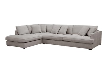Rossita Lyx 4-sits Vänstervänd L-formad Extra Djup Schäslongsoffa i Chenille - Grå/Brun Chenille - Products - Möbler - Soffa - Divansoffa & schäslongsoffa - 4 sits soffa med divan