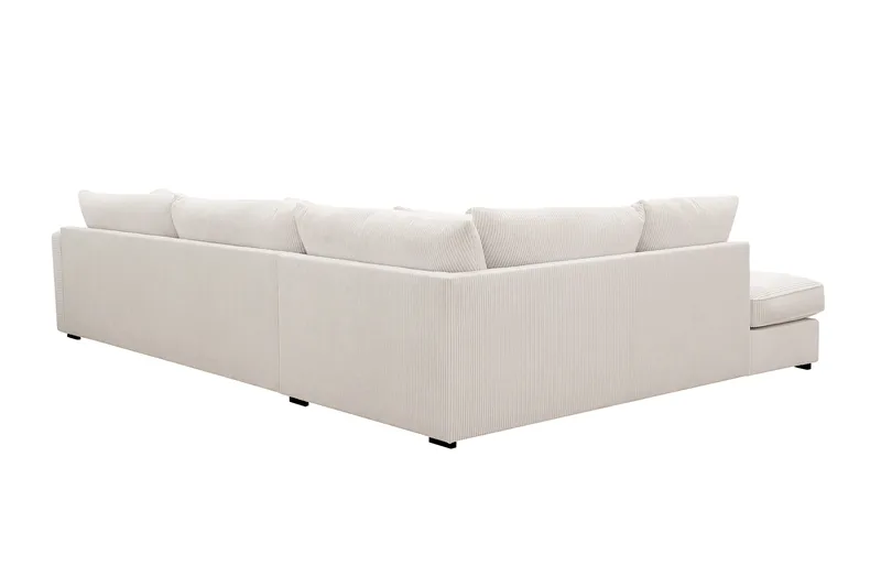 Rossita Lyx 4-sits Vänstervänd L-formad Extra Djup Schäslongsoffa i Manchester - Offwhite Manchester - Products - Möbler - Soffa - Divansoffa & schäslongsoffa - 4 sits soffa med divan