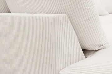 Rossita Lyx 4-sits Vänstervänd L-formad Extra Djup Schäslongsoffa i Manchester - Offwhite Manchester - Products - Möbler - Soffa - Divansoffa & schäslongsoffa - 4 sits soffa med divan