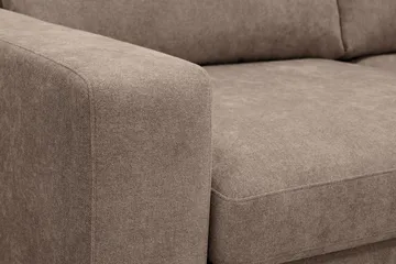 Scandi Djup 4-sits Soffa med Schäslong Höger i Tyg - Mörkbrun - Products - Möbler - Soffa - Divansoffa & schäslongsoffa - 4 sits soffa med divan