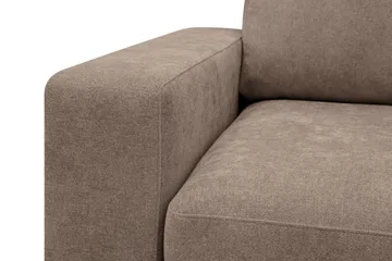 Scandi Djup 4-sits Soffa med Schäslong Höger i Tyg - Mörkbrun - Products - Möbler - Soffa - Divansoffa & schäslongsoffa - 4 sits soffa med divan