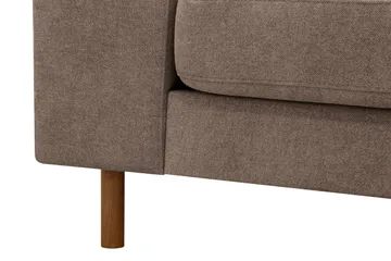 Scandi Djup 4-sits Soffa med Schäslong Höger i Tyg - Mörkbrun - Products - Möbler - Soffa - Divansoffa & schäslongsoffa - 4 sits soffa med divan