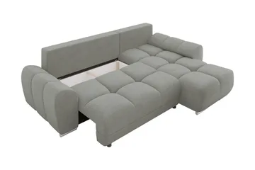 Simerly Soffa med Divan 3-sits - Grå - Products - Möbler - Soffa - Divansoffa & schäslongsoffa - 3 sits soffa med divan