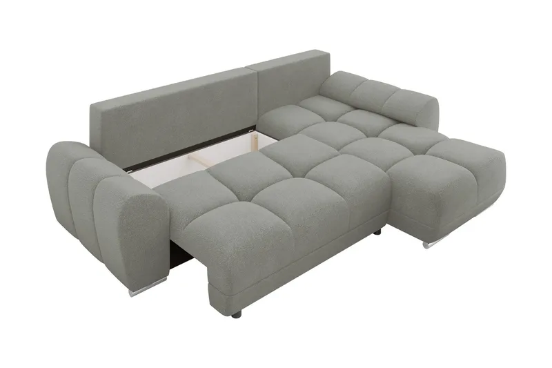 Simerly Soffa med Divan 3-sits - Ljusgrå - Products - Möbler - Soffa - Divansoffa & schäslongsoffa - 3 sits soffa med divan