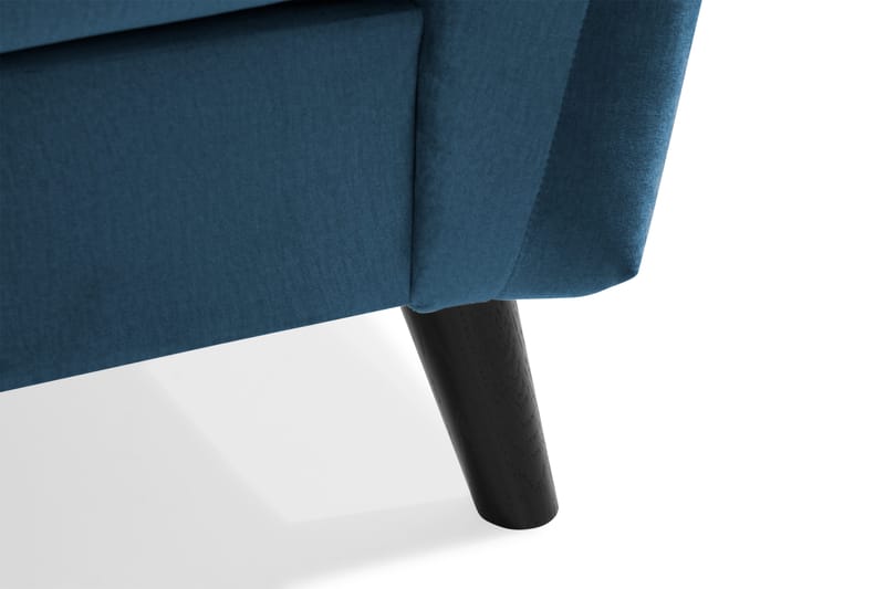 Trend 4-sits Högervänd L-formad Schäslongsoffa i Sammet - Blå - Products - Möbler - Soffa - Divansoffa & schäslongsoffa - 4 sits soffa med divan