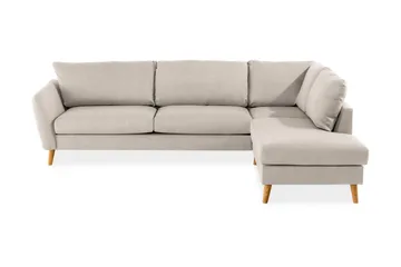 Trend 4-sits Högervänd L-formad Schäslongsoffa i Tyg 280 cm bred - Beige - Products - Möbler - Soffa - Divansoffa & schäslongsoffa - 4 sits soffa med divan